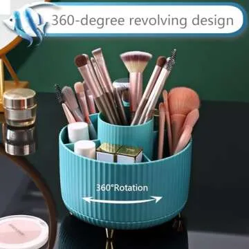 SUNIYA Makeup Organizer 360° Rotating with 5 Slots