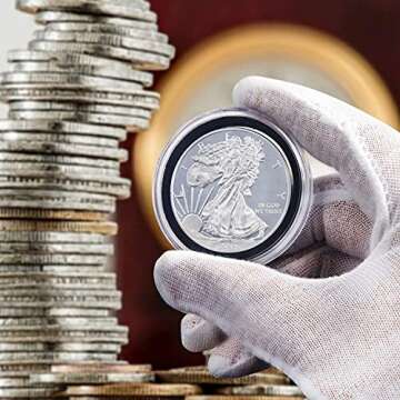 SPLF Clear Coin Capsules 32pcs Adjustable Gasket Holder