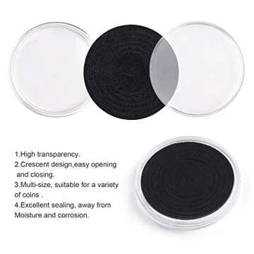 SPLF Clear Coin Capsules 32pcs Adjustable Gasket Holder