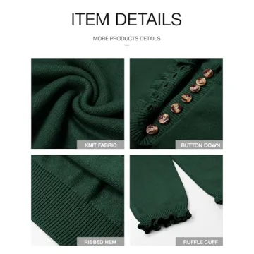 BTFBM Women's Cozy Knit Sweater for Fall & Winter