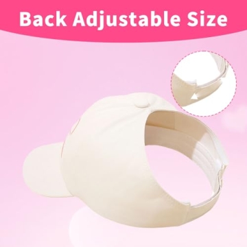 Kids Baseball Hat Visor for Girls Age 3-8 Years