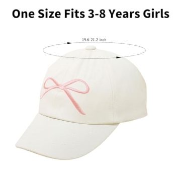 Kids Baseball Hat Visor for Girls Age 3-8 Years