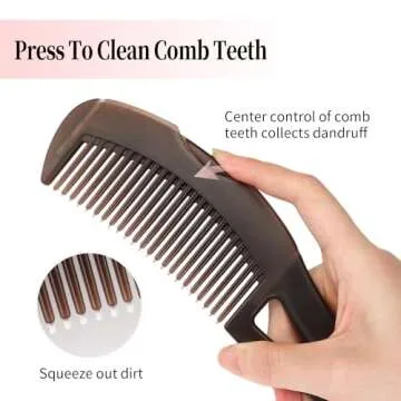 Dandruff Comb Set for All Hair Types - 2 Piece Essential