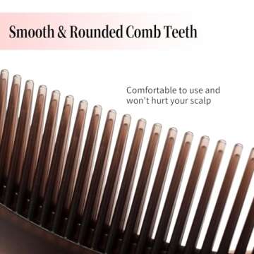 Dandruff Comb Set for All Hair Types - 2 Piece Essential