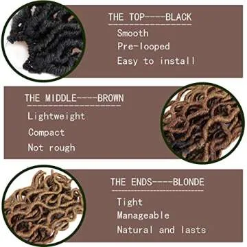 Goddess Faux Locs Crochet Hair 18 Inch 6 Packs Soft Braids