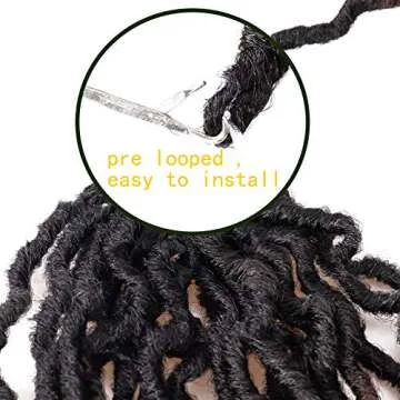 Goddess Faux Locs Crochet Hair 18 Inch 6 Packs Soft Braids