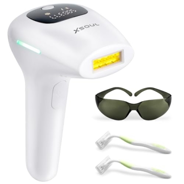 XSOUL At-Home IPL Hair Removal Device – 999,999 Flashes for Pain-Free Permanent Hair Removal
