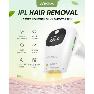 XSOUL At-Home IPL Hair Removal Device for Smooth Skin