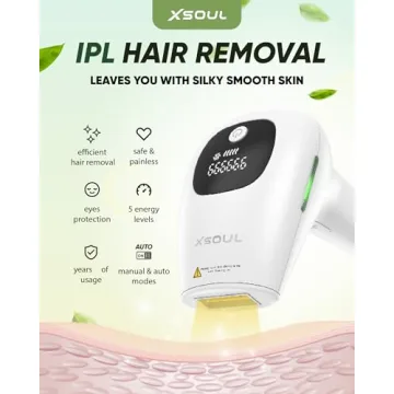 XSOUL At-Home IPL Hair Removal Device for Smooth Skin