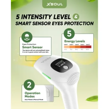 XSOUL At-Home IPL Hair Removal Device for Smooth Skin