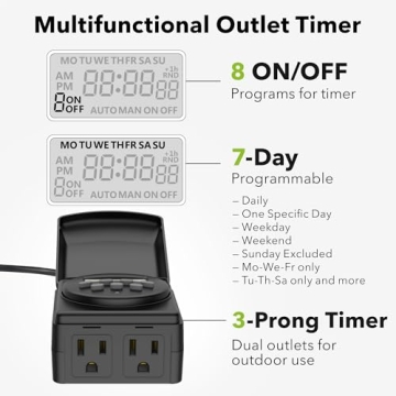 BN-LINK 7 Day Heavy Duty Programmable Timer