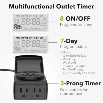 BN-LINK 7 Day Heavy Duty Programmable Timer