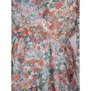 CUPSHE V Neck Floral Mini Dress for Women - Flattering and Stylish