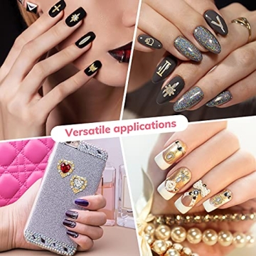 Maitys 48 Nail Rhinestones for Stunning Nail Art