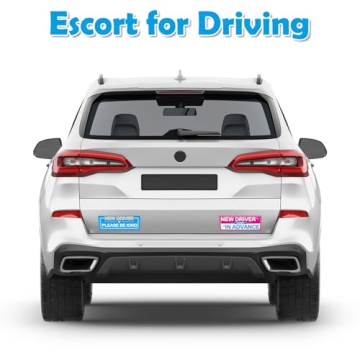 Humor & Safety with Student Driver Magnetic Car Stickers