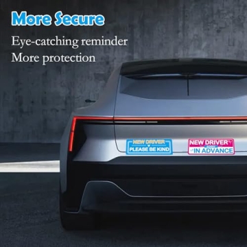 Humor & Safety with Student Driver Magnetic Car Stickers