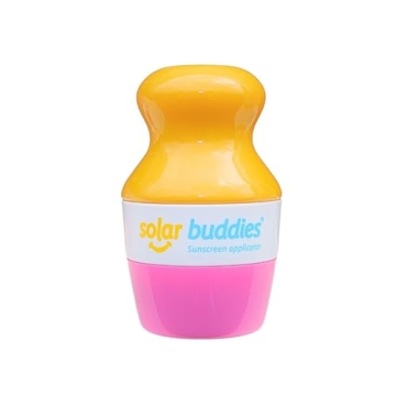 Solar Buddies Sunscreen Applicator - Single Pink, Refillable & Travel-Friendly