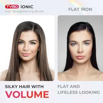 TYMO iONIC Hair Straightening Brush for Effortless Styling