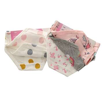 The Kite Baby Girls Underwear Toddler Panties Cotton 6-Pack Size 12 Months 2t 3t