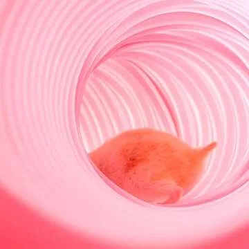 Niteangel Small Pet Fun Tunnel, 39 x 4 inches - Fit Adult Ferrets and Rats (Pink)