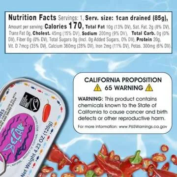 BELA Wild Caught Portuguese Sardines - Lightly Smoked and Marinated in Piri Piri Flavored Extra Virgin Olive Oil | 4.25 Oz (Pack of 12) | All Natural, High Protein, Hand Selected, Sea Salted, & Omega 3 Rich