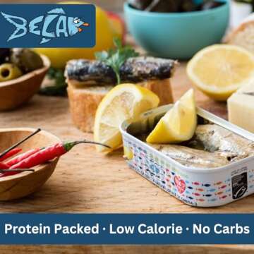 BELA Wild Caught Portuguese Sardines - Lightly Smoked and Marinated in Piri Piri Flavored Extra Virgin Olive Oil | 4.25 Oz (Pack of 12) | All Natural, High Protein, Hand Selected, Sea Salted, & Omega 3 Rich