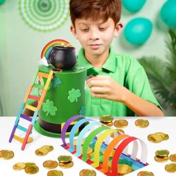 OFIHIDO Leprechaun Trap Kit for Kids - St. Patrick's Day DIY Fun!