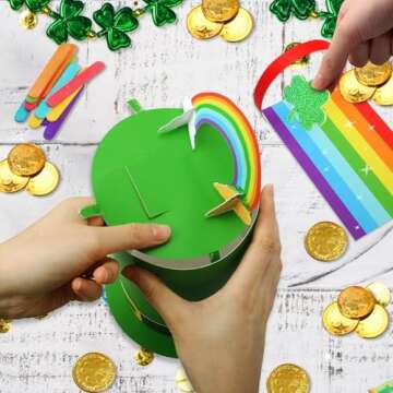 OFIHIDO Leprechaun Trap Kit for Kids Craft Activity