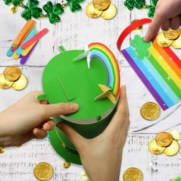 OFIHIDO Leprechaun Trap Kit for Kids Craft Activity