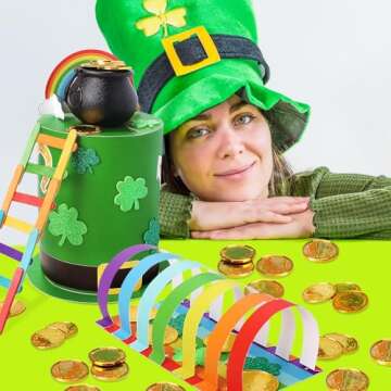 OFIHIDO Leprechaun Trap Kit for Kids Craft Activity