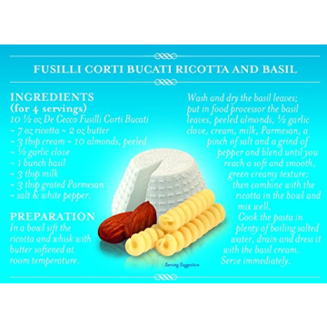 De Cecco Fusilli Corti Bucati Pasta for Delicious Meals