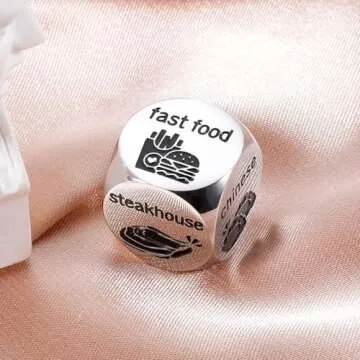 Valentines Day Gifts Food Dice Funny Boyfriend Gifts, Christmas Stocking Stuffers, Anniversary Birthday Gifts for Women Men Wedding Gifts for Couple Gifts for Husband Wife Friends Gifts for Her Him