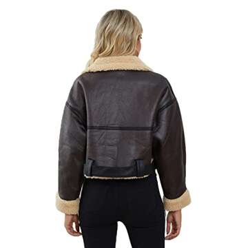 Stylish LY VAREY LIN Faux Lamb Fur Jacket for Winter