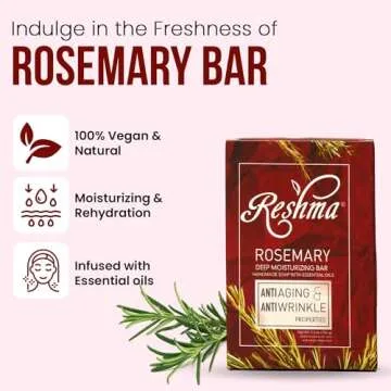 Rich Lather Rosemary Soap for Clear Smooth Skin