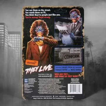 Super7 They Live Female Ghoul - 3.75" They Live Action Figure with Accessories Classic Horror Collectibles and Retro Toys