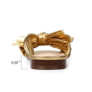 Stylish MICIFA Women's Bow Flat Sandals for Summer Elegance