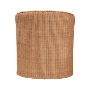 bali & pari Tessa Bohemian Light Honey Rattan Arm Chair