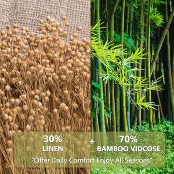 Linen Fitted Sheet - Soft & Breathable Twin Size