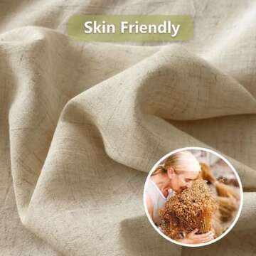 Linen Fitted Sheet - Soft & Breathable Twin Size