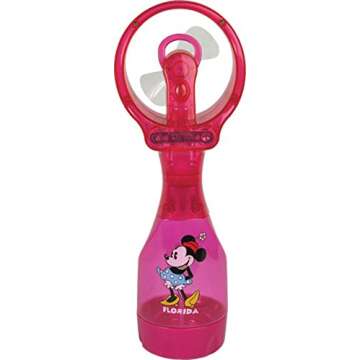 Disney Minnie Mouse Pink Personal Misting Fan
