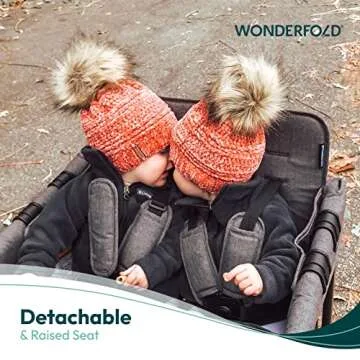 WONDERFOLD W4 Stroller Wagon - Versatile 4 Seater Design
