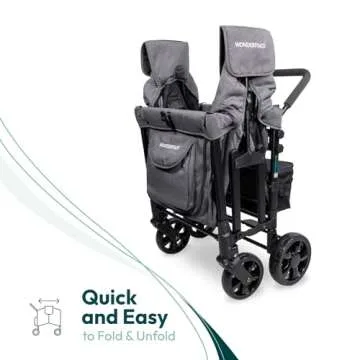 WONDERFOLD W4 Stroller Wagon - Versatile 4 Seater Design