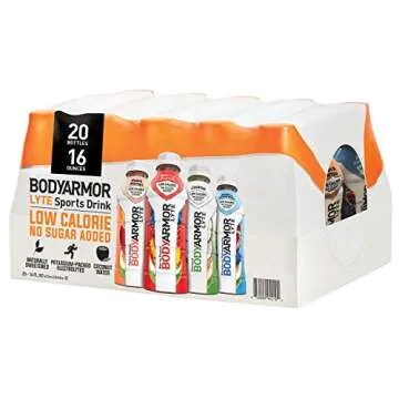 BODYARMOR Lyte Sports Drink Variety Pack 20 Bottles - Refreshing & Healthy