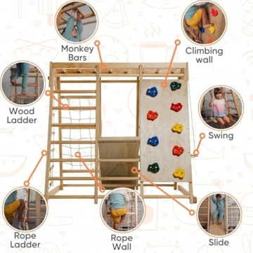 Avenlur Magnolia 6-in-1 Indoor Jungle Gym Playground
