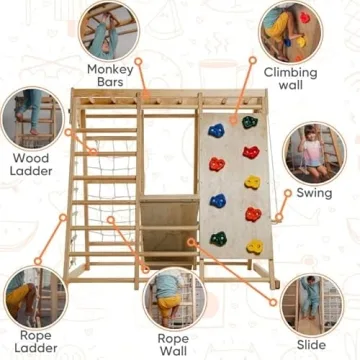 Avenlur Magnolia 6-in-1 Indoor Jungle Gym Playground
