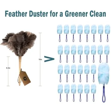 Ostrich Feather Duster for Gentle and Effective Cleaning