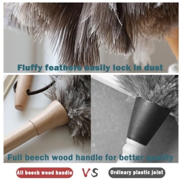 Ostrich Feather Duster for Gentle and Effective Cleaning