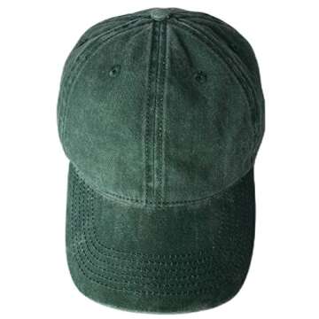 TSSGBL Vintage Cotton Washed Plain Baseball Caps Adjustable Distressed Dad Hats for Men Women Low Pr...