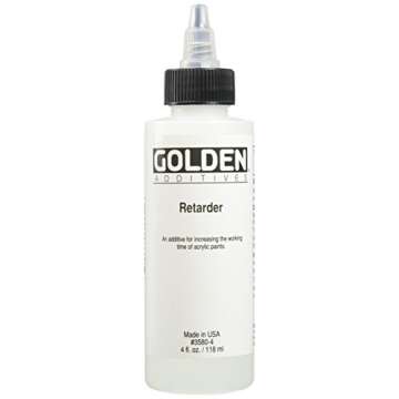 Retarder by GOLDEN, 4 fl oz. / 118 ml bottle, Professional Acrylic Fluid Mediums and Additives