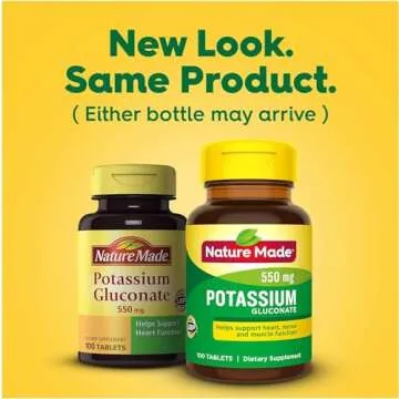 Nature Made Potassium Gluconate 550mg, 100 tablets